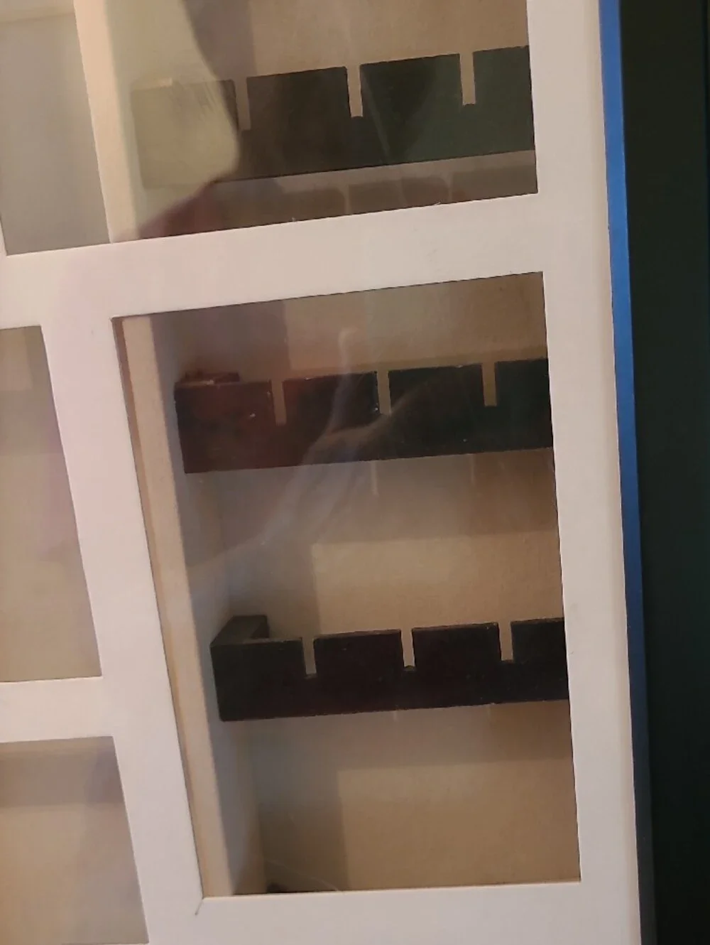 Black Jewelry Organizer Display Case with Cream Inserts